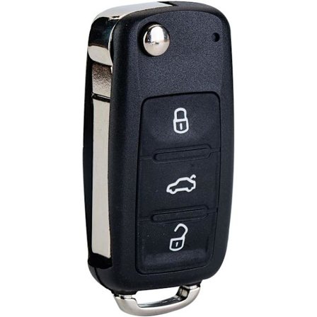 Knappar Flip Nyckel Fjärrkontroll Kompatibel med VW Ersättning för 2011-2016 Jetta/Golf 2011-2012 VW Passat NBG010180T 5K0 837 202 AE (1)