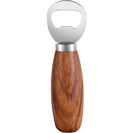 Personlig Øloplukker med Træhåndtag, Sød Oplukker Træ Håndholdt til Sodavandsdåser Øloplukkere Ciderflaskeoplukker Gave til Køkkenet