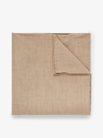 John Henric Men's Beige Pocket Square Linen Size Onesize