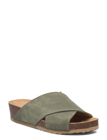 Biabetty Cross Sandal Shoes Summer Shoes Flat Sandals Grå Bianco