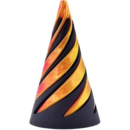 Mahdoton pyramidin läpivientiveistos, 3D-tulostettu pyörivä kartio fidget-lelu