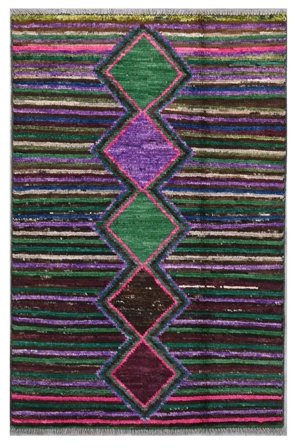 Small Moroccan Berber - Afghanistan 75X118 Wool, Rug