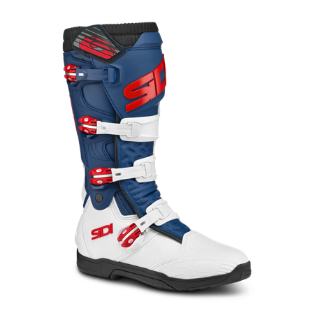 Crosslaarzen Sidi X Power SC Wit/Marineblauw/Rood 43