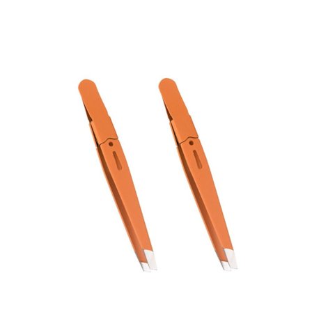 2st Ögonbrynspincett Ögonfransförlängningsklämma ORANGE - spot sales