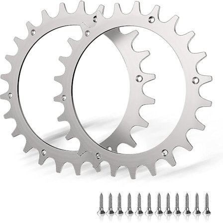 2 x Premium Spikes i Rustfrit Stål til Worx S/M Model, 2x Rustfrit Stål Skrue Spikes Trækkraft Forbedrer, Robotplæneklipper Hjulstørrelse 205mm