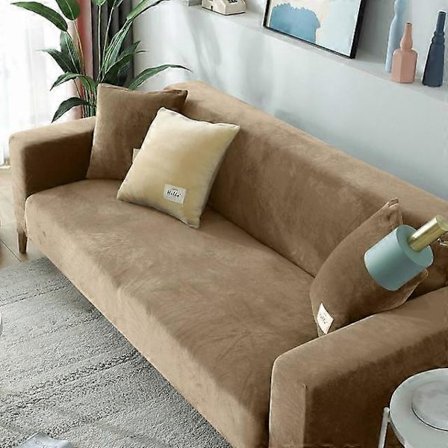 Sammet Plysch Sofföverdrag Elastiskt Tjockt Stretch Fåtöljöverdrag Hörnsofföverdrag För Vardagsrum L-formad 1 /2 /3 /4 Sits