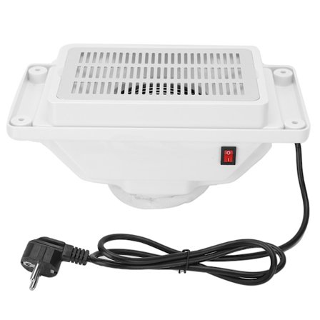 6W Støjsvag Neglestøvsamler Støvsuger Kraftfuldt Manicureværktøj med Ventilator EU-stik 220V