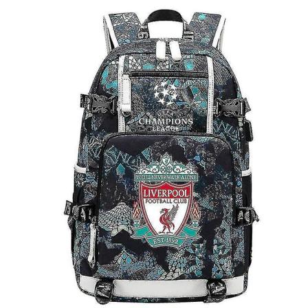 Liverpool Champions League Trykk Ryggsekk Fritid Sportsbag Multifunksjonell Datamaskin Bag _x