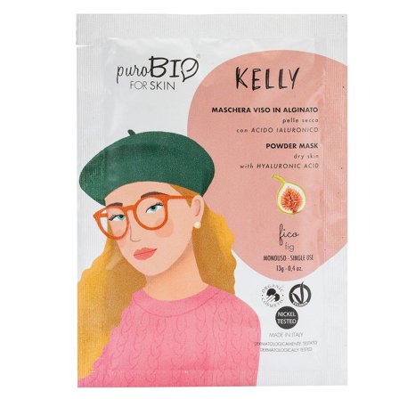 puroBIO Viso KELLY Maschera Peel Off - Pelle Secca - FICO 13gr - Maschera Idratante