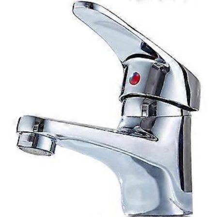 Krom Mässing Blandare för Handfat, Kök & Toalett Enkelspaksblandare