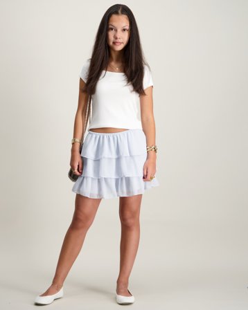 Gina Tricot Young Y frill skirt Blauw Rokken Meisjes - Kids Brand Store