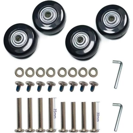 4 Hjul Slitesterk Bagasje Koffert Erstatningshjul Kit-FA-