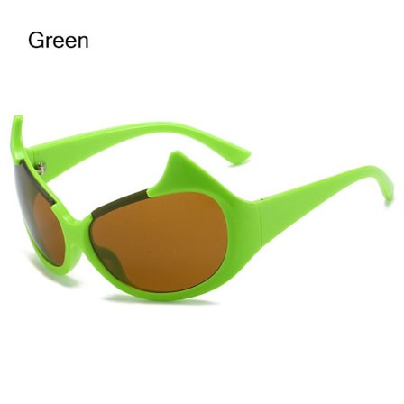 Devil Solbriller Y2k Solbriller GRØN