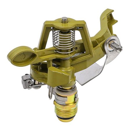 Hagesprinkler 1/2 3/4 Tommers Vanningssystem Justerbar Vinkel Metall Roterende Dyse 360 Graders Vippe Sprinkler