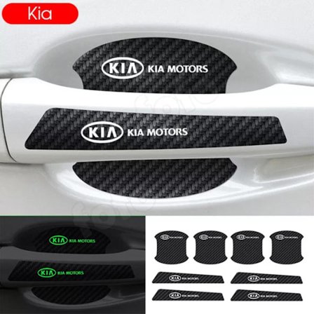 8 st självlysande bildörrhandtag skåldekaler Hög stretchig skåldekal lämplig för Mitsubishi