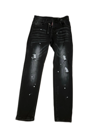Svarta Dsquared2 jeans med slitningar