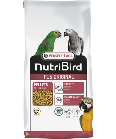 Versele-Laga - Nutribird P15 Original (papegøye) 10 kg - Fuglemat & fuglefôr - Fuglepellets - ZOO.no