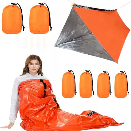 1/2/4/6-pak Nødsovepose / Bivuak – Overlevelsessovepose