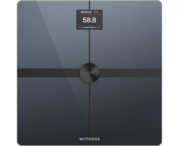 Withings-Body Smart - Black - B-vare-Smartvekt for hele familien som måler mer enn bare vekt-Personal health & wellness-Hjem og Fritid