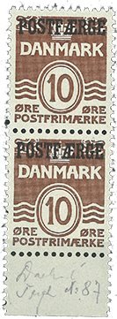 Danmark - Postfærge AFA 21 postfrisk i parstk.