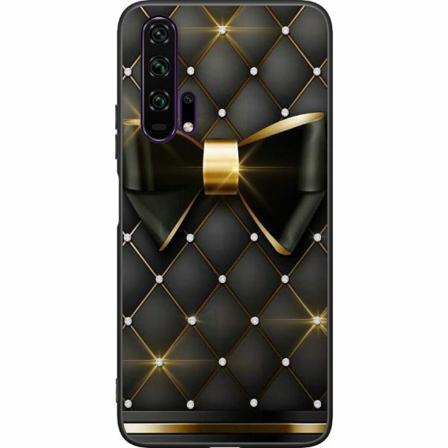 Honor 20 Pro Svart Skal Gyllene Rosett