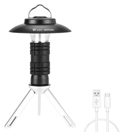Lättviktig LED-campinglampa, 3 lägen tältcampinglampa, superljus,