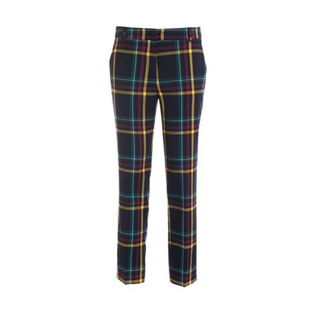 Fracomina Regular Checked Chinos , Blauw , Dames , Maat: M