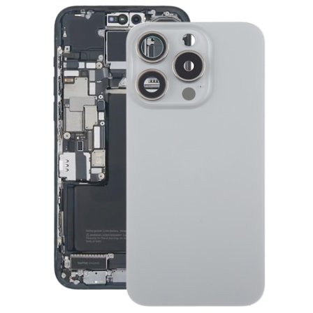 Glas batterilucka för iPhone 15 Pro Max-WELLNGS