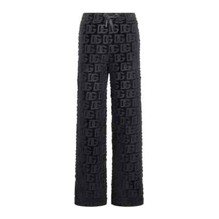 Dolce & Gabbana, Wide Trousers Zwart, Dames, Maat:S