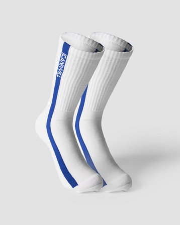 ICANIWILL - Vertical Striped Socks 2-pack Virtual Blue - Dam - Träningskläder från ICIW