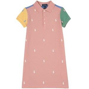 Kids - Ralph Lauren Adirondack Rose Branded Color-blocked Polo Dress 13-14 Years - Dresses - 13-14 years - Pink