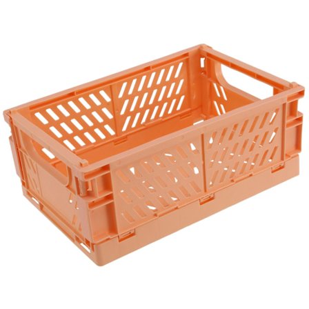 Sammenklappelig plastik foldeboks Basket Utility Kosmetikbeholder Orange