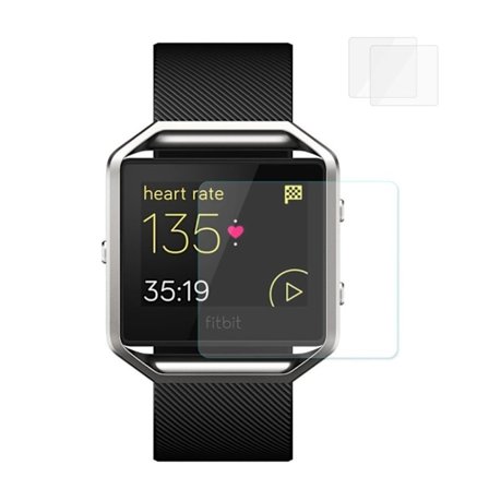 HAT PRINCE Fitbit Blaze 2 stycken härdade extra glas - Genomskinlig