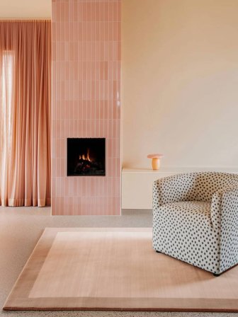 Handloom Frame 140X200 Mały Różowy Dywan Wełniany