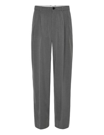 Weekday Nate Loose Fit Pleated Suit Trousers - Grey - 54