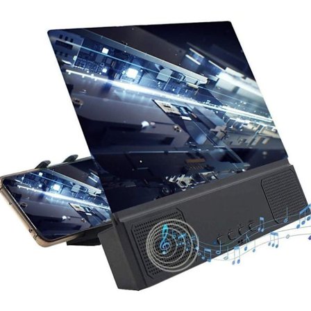 1 Styck Smartphone-skärmförstorare med Högtalare, 12 Tum 3D Skärm