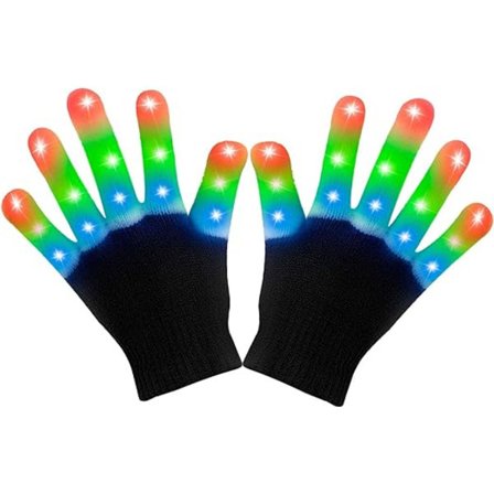 1 par LED-handskar Light up-handskar för barn