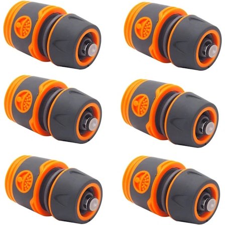 6 kpl vesitiiviitä liittimiä, 1/2 " letkuliitin