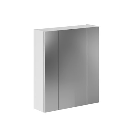 ROOTZ TREEN BADEBAKNING MIRROR KABINET - Højglans hvid - Wall Unit - FSC Certified - 60 cm x 70 cm x 18 cm
