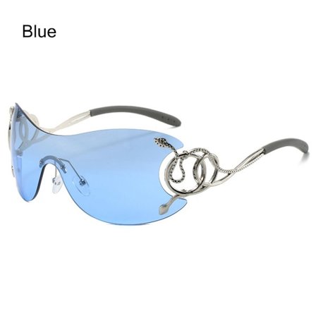 Y2K Solglasögon Wrap Around BLÅ BLÅ