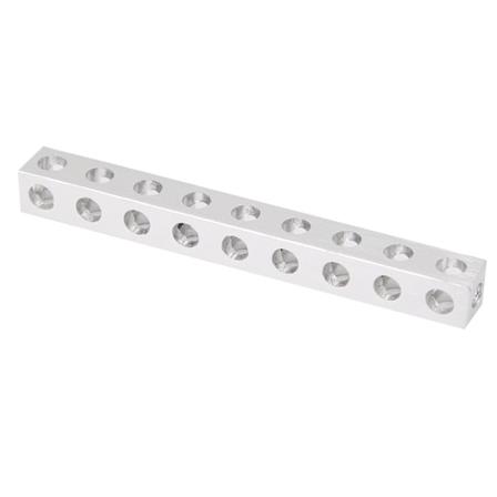 2 stk 3106‐0009‐0072 Roboterstruktur Kvadratisk Bjelke Del Tilbehør 9 Hull 8 x 8 x 72mm