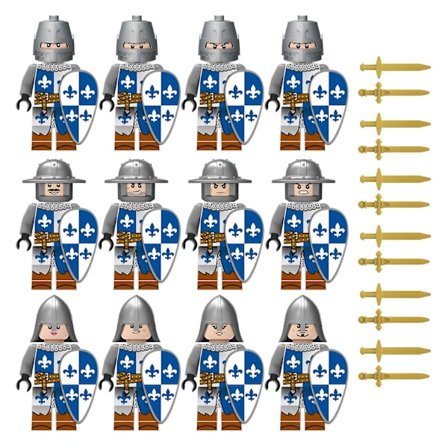 Knights Warrior Soldat Minifigur Byggeklodser Børnelegetøjssæt