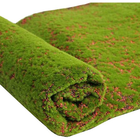 Kunstig græstæppe Falsk mos græstørv Diy simulering mos græsplæne Landskab Syntetisk græs til bryllup Hjem Baggård Terrasse Dekoration