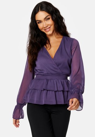 BUBBLEROOM Romina blouse Lavender Klær