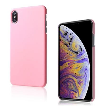 iPhone XS gummibelagt etui - Pink Pink