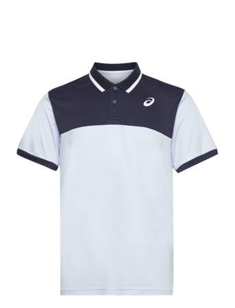 Men Court Polo Shirt Polos Short-sleeved Marineblå Asics*Betinget Tilbud
