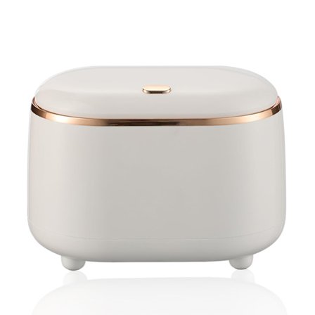 Bordsskraldespand med låg, 19*12.5*14cm Mini skrivebordspapirkurv, lille skraldespand der bruges i stue, spisestue, soveværelse