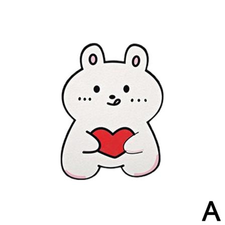 Cikiki Toalettdoftande Klistermärken, Självhäftande Cartoon Badrum Love Rabbit 1PC