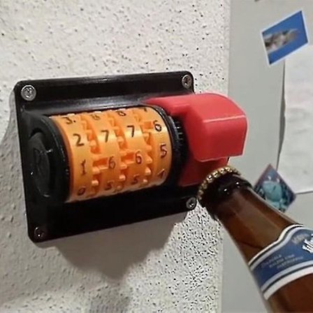 Øl tæller flaskeåbner, kreativ vægmonteret åbner, øl sodavand kapselåbner til køkken ZD L