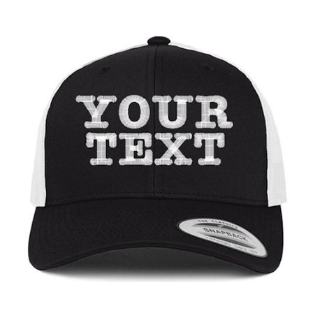 Flexfit - Black Cap - Trucker-keps | Designa själv - Custom Made @ Hatstore